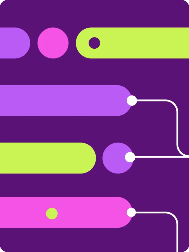 Illustration of an online network connection