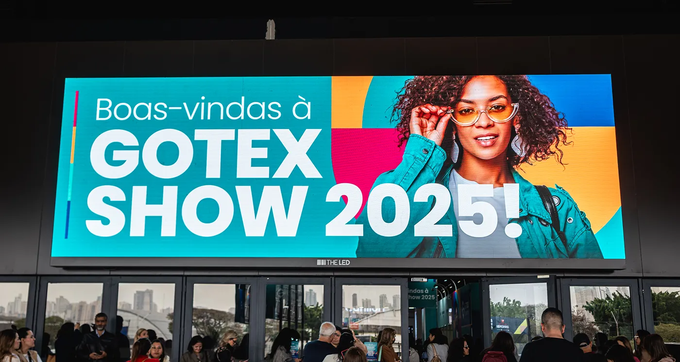 Banner indicating the auditorium at Gotex Show 2025