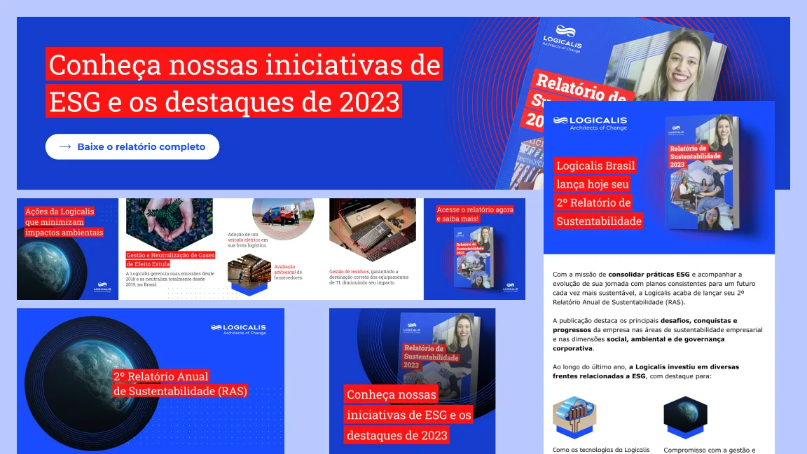 Visual arts representing ESG materials