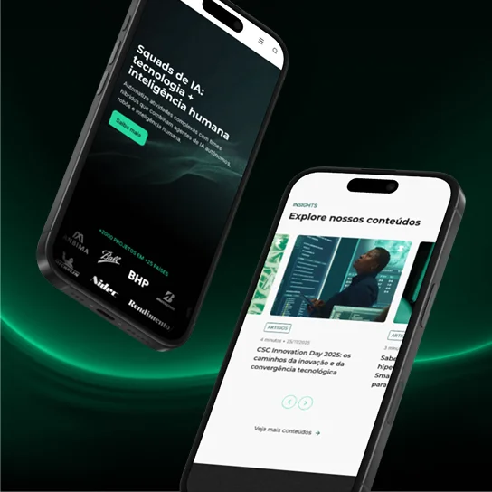 Illustration of navigating the Smarthis website on mobile devices